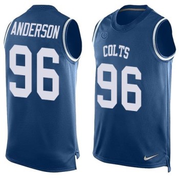 Colts #96 Henry Anderson Royal Blue Team Color Men's Stitched NFL Limited Tank Top Jersey Colts #96 Henry Anderson Royal Blue Team Color Men's Stitched NFL Limited Tank Top Jersey