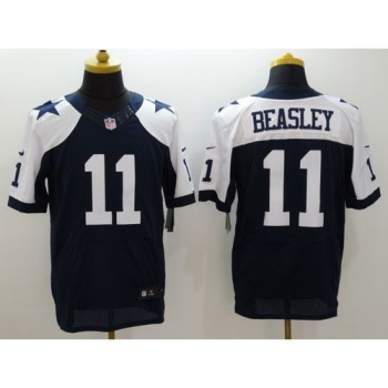 Cowboys #11 Cole Beasley Navy Blue Thanksgiving Throwback Men's Stitched NFL Elite Jersey