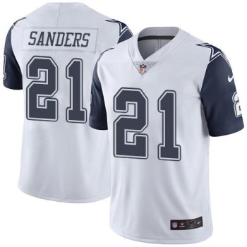 Cowboys #21 Deion Sanders White Youth Stitched NFL Limited Rush Jersey Cowboys #21 Deion Sanders White Youth Stitched NFL Limited Rush Jersey