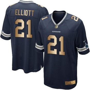 Cowboys #21 Ezekiel Elliott Navy Blue Team Color Youth Stitched NFL Elite Gold Jersey Cowboys #21 Ezekiel Elliott Navy Blue Team Color Youth Stitched NFL Elite Gold Jersey