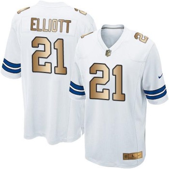 Cowboys #21 Ezekiel Elliott White Youth Stitched NFL Elite Gold Jersey Cowboys #21 Ezekiel Elliott White Youth Stitched NFL Elite Gold Jersey