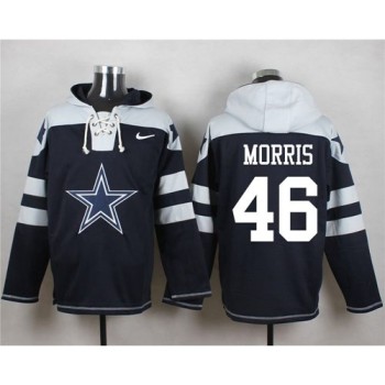 Cowboys #46 Alfred Morris Navy Blue Player Pullover NFL Hoodie Cowboys #46 Alfred Morris Navy Blue Player Pullover NFL Hoodie