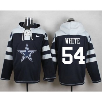 Cowboys #54 Randy White Navy Blue Player Pullover NFL Hoodie