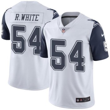 Cowboys #54 Randy White White Men's Stitched NFL Limited Rush Jersey