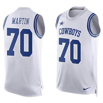 Cowboys #70 Zack Martin White Men's Stitched NFL Limited Tank Top Jersey