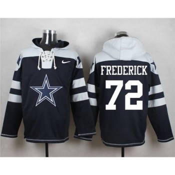 Cowboys #72 Travis Frederick Navy Blue Player Pullover NFL Hoodie Cowboys #72 Travis Frederick Navy Blue Player Pullover NFL Hoodie