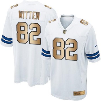 Cowboys #82 Jason Witten White Youth Stitched NFL Elite Gold Jersey Cowboys #82 Jason Witten White Youth Stitched NFL Elite Gold Jersey