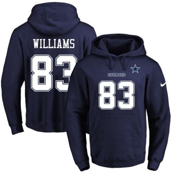 Cowboys #83 Terrance Williams Navy Blue Name & Number Pullover NFL Hoodie Cowboys #83 Terrance Williams Navy Blue Name & Number Pullover NFL Hoodie