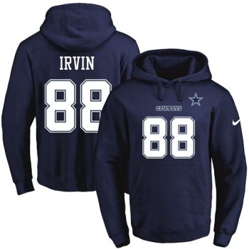 Cowboys #88 Michael Irvin Navy Blue Name & Number Pullover NFL Hoodie Cowboys #88 Michael Irvin Navy Blue Name & Number Pullover NFL Hoodie