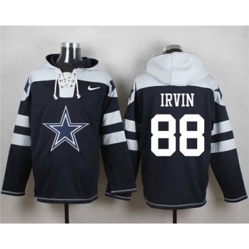 Cowboys #88 Michael Irvin Navy Blue Player Pullover NFL Hoodie Cowboys #88 Michael Irvin Navy Blue Player Pullover NFL Hoodie