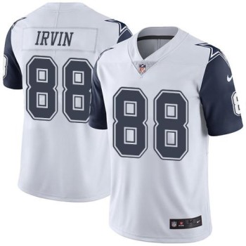Cowboys #88 Michael Irvin White Youth Stitched NFL Limited Rush Jersey