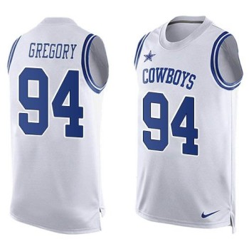 Cowboys #94 Randy Gregory White Men's Stitched NFL Limited Tank Top Jersey