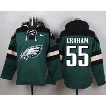 Eagles #55 Brandon Graham Midnight Green Player Pullover NFL Hoodie