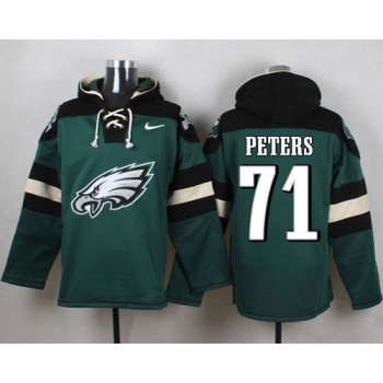 Eagles #71 Jason Peters Midnight Green Player Pullover NFL Hoodie Eagles #71 Jason Peters Midnight Green Player Pullover NFL Hoodie