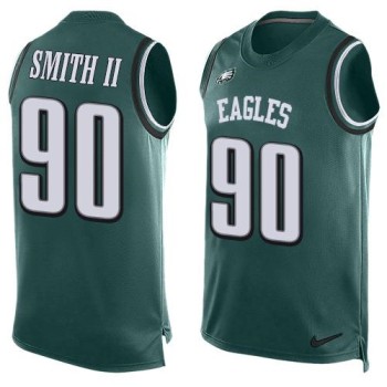 Eagles #90 Marcus Smith II Midnight Green Team Color Men's Stitched NFL Limited Tank Top Jersey Eagles #90 Marcus Smith II Midnight Green Team Color Men's Stitched NFL Limited Tank Top Jersey