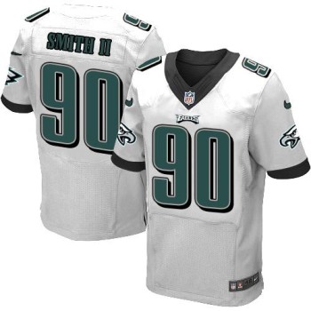 Eagles #90 Marcus Smith II White Men's Stitched NFL Elite Jersey