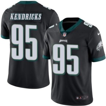 Eagles #95 Mychal Kendricks Black Men's Stitched NFL Limited Rush Jersey