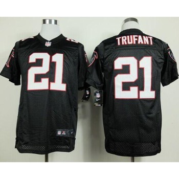 Falcons #21 Desmond Trufant Black Alternate Men's Stitched NFL Elite Jersey