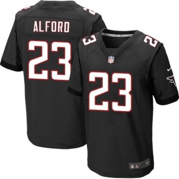 Falcons #23 Robert Alford Black Alternate Men's Stitched NFL Elite Jersey
