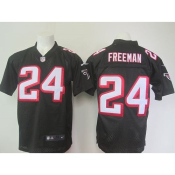 Falcons #24 Devonta Freeman Black Alternate Men's Stitched NFL Elite Jersey