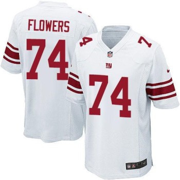 Giants #74 Ereck Flowers White Youth Stitched NFL Elite Jersey