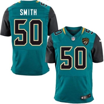 Jaguars #50 Telvin Smith Teal Green Team Color Men's Stitched NFL Elite Jersey