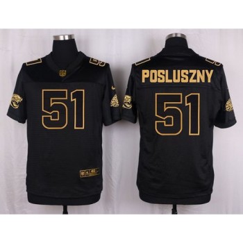 Jaguars #51 Paul Posluszny Black Men's Stitched NFL Elite Pro Line Gold Collection Jersey Jaguars #51 Paul Posluszny Black Men's Stitched NFL Elite Pro Line Gold Collection Jersey