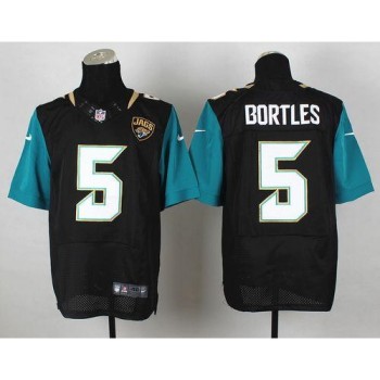 Jaguars #5 Blake Bortles Black Alternate Men's Stitched NFL Elite Jersey Jaguars #5 Blake Bortles Black Alternate Men's Stitched NFL Elite Jersey