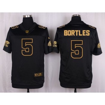 Jaguars #5 Blake Bortles Black Men's Stitched NFL Elite Pro Line Gold Collection Jersey Jaguars #5 Blake Bortles Black Men's Stitched NFL Elite Pro Line Gold Collection Jersey
