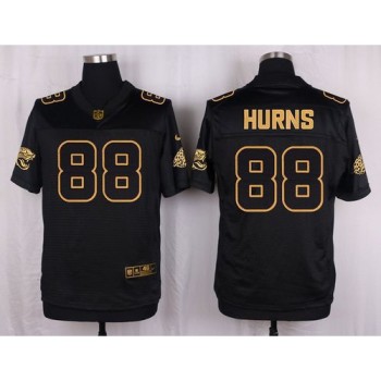 Jaguars #88 Allen Hurns Black Men's Stitched NFL Elite Pro Line Gold Collection Jersey