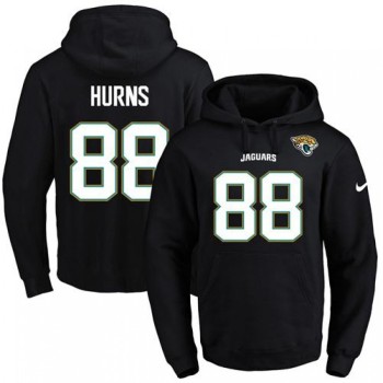Jaguars #88 Allen Hurns Black Name & Number Pullover NFL Hoodie Jaguars #88 Allen Hurns Black Name & Number Pullover NFL Hoodie