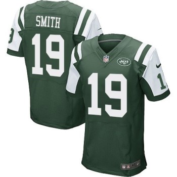Jets #19 Devin Smith Green Team Color Men's Stitched NFL Elite Jersey