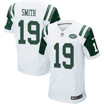 Jets #19 Devin Smith White Men's Stitched NFL Elite Jersey