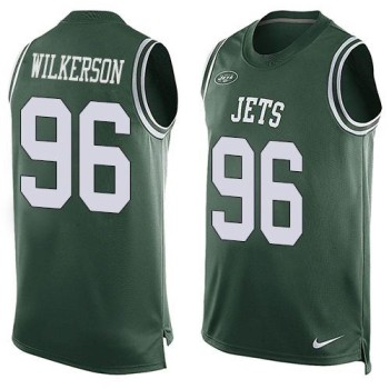 Jets #96 Muhammad Wilkerson Green Team Color Men's Stitched NFL Limited Tank Top Jersey Jets #96 Muhammad Wilkerson Green Team Color Men's Stitched NFL Limited Tank Top Jersey