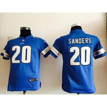 Lions #20 Barry Sanders Light Blue Team Color Youth Stitched NFL Elite Jersey Lions #20 Barry Sanders Light Blue Team Color Youth Stitched NFL Elite Jersey