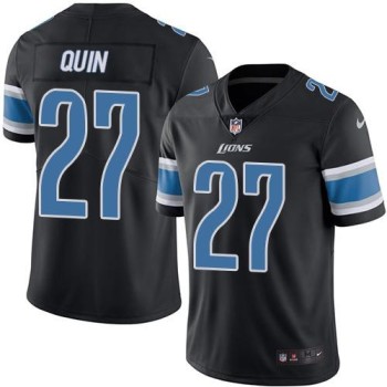 Lions #27 Glover Quin Black Men's Stitched NFL Limited Rush Jersey Lions #27 Glover Quin Black Men's Stitched NFL Limited Rush Jersey