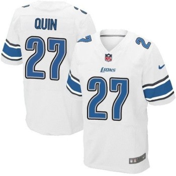 Lions #27 Glover Quin White Men's Stitched NFL Elite Jersey Lions #27 Glover Quin White Men's Stitched NFL Elite Jersey