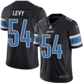 Lions #54 DeAndre Levy Black Men's Stitched NFL Limited Rush Jersey Lions #54 DeAndre Levy Black Men's Stitched NFL Limited Rush Jersey