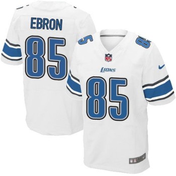 Lions #85 Eric Ebron White Men's Stitched NFL Elite Jersey Lions #85 Eric Ebron White Men's Stitched NFL Elite Jersey