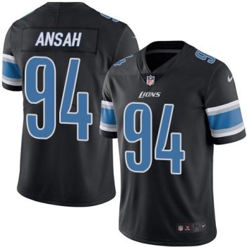 Lions #94 Ziggy Ansah Black Youth Stitched NFL Limited Rush Jersey Lions #94 Ziggy Ansah Black Youth Stitched NFL Limited Rush Jersey