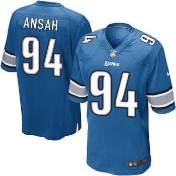 Lions #94 Ziggy Ansah Light Blue Team Color Youth Stitched NFL Elite Jersey Lions #94 Ziggy Ansah Light Blue Team Color Youth Stitched NFL Elite Jersey