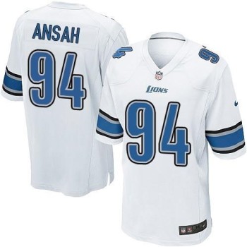 Lions #94 Ziggy Ansah White Youth Stitched NFL Elite Jersey Lions #94 Ziggy Ansah White Youth Stitched NFL Elite Jersey