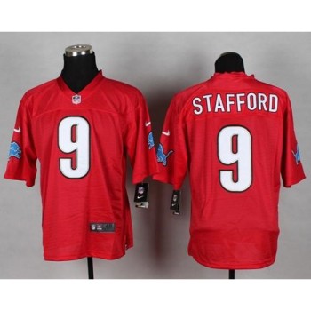Lions #9 Matthew Stafford Red Men's Stitched NFL Elite QB Practice Jersey Lions #9 Matthew Stafford Red Men's Stitched NFL Elite QB Practice Jersey