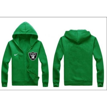 Oakland Raiders Authentic Logo Hoodie Green