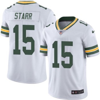 Packers #15 Bart Starr White Youth Stitched NFL Limited Rush Jersey Packers #15 Bart Starr White Youth Stitched NFL Limited Rush Jersey