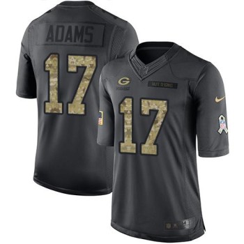 Packers #17 Davante Adams Black Youth Stitched NFL Limited 2016 Salute to Service Jersey Packers #17 Davante Adams Black Youth Stitched NFL Limited 2016 Salute to Service Jersey