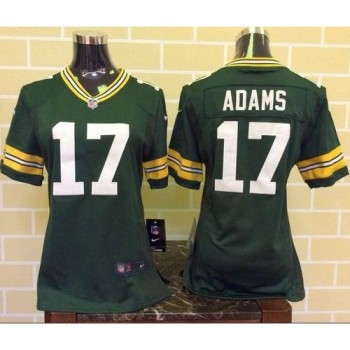 Packers #17 Davante Adams Green Team Color Women's Stitched NFL Elite Jersey Packers #17 Davante Adams Green Team Color Women's Stitched NFL Elite Jersey