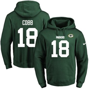 Packers #18 Randall Cobb Green Name & Number Pullover NFL Hoodie Packers #18 Randall Cobb Green Name & Number Pullover NFL Hoodie
