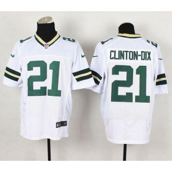 Packers #21 Ha Ha Clinton-Dix White Men's Stitched NFL Elite Jersey
