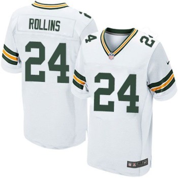 Packers #24 Quinten Rollins White Men's Stitched NFL Elite Jersey